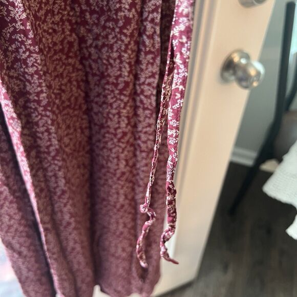 Ll Bean Women’s Maxi Dress 18 Petite Pin tucked Cottage - Picture 3 of 5